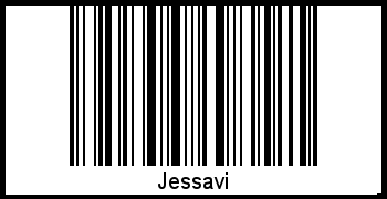 Barcode des Vornamen Jessavi