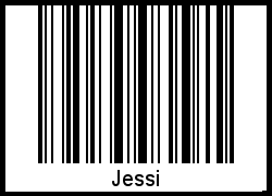 Barcode des Vornamen Jessi