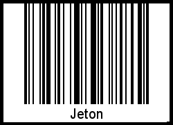 Barcode-Foto von Jeton