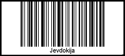 Barcode-Foto von Jevdokija