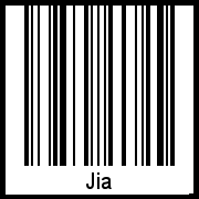 Interpretation von Jia als Barcode