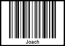 Joach als Barcode und QR-Code