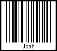 Barcode des Vornamen Joah