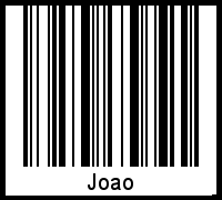 Barcode des Vornamen Joao