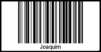 Joaquim als Barcode und QR-Code