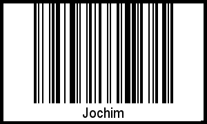 Barcode des Vornamen Jochim