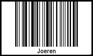 Interpretation von Joeren als Barcode