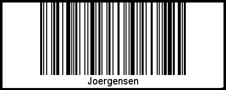 Interpretation von Joergensen als Barcode