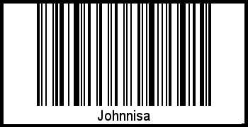 Johnnisa als Barcode und QR-Code