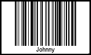 Johnny als Barcode und QR-Code