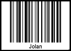 Interpretation von Jolan als Barcode