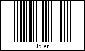 Jolien als Barcode und QR-Code