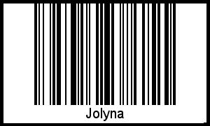 Interpretation von Jolyna als Barcode