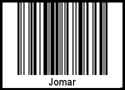 Der Voname Jomar als Barcode und QR-Code
