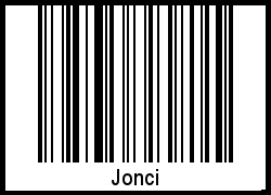 Interpretation von Jonci als Barcode