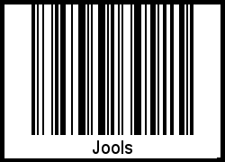 Der Voname Jools als Barcode und QR-Code