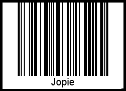 Jopie als Barcode und QR-Code