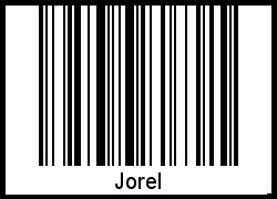Jorel als Barcode und QR-Code