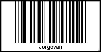 Jorgovan als Barcode und QR-Code