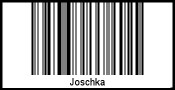 Interpretation von Joschka als Barcode
