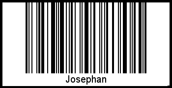 Der Voname Josephan als Barcode und QR-Code