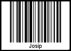 Josip als Barcode und QR-Code