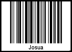 Barcode des Vornamen Josua
