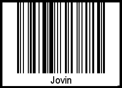 Interpretation von Jovin als Barcode