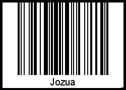 Barcode des Vornamen Jozua