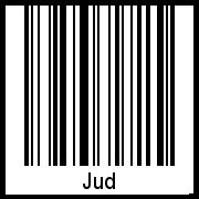 Interpretation von Jud als Barcode