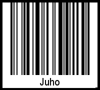 Juho als Barcode und QR-Code