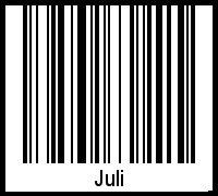 Barcode-Foto von Juli