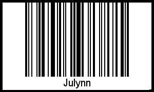 Barcode des Vornamen Julynn