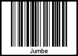 Der Voname Jumbe als Barcode und QR-Code