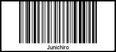 Barcode des Vornamen Junichiro