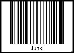 Interpretation von Junki als Barcode