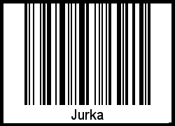 Jurka als Barcode und QR-Code