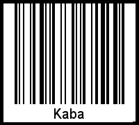 Interpretation von Kaba als Barcode