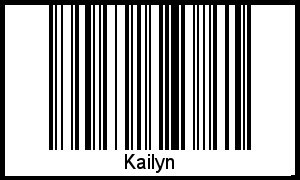 Interpretation von Kailyn als Barcode
