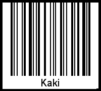 Interpretation von Kaki als Barcode