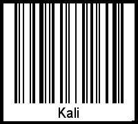 Interpretation von Kali als Barcode