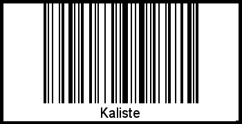 Barcode-Foto von Kaliste