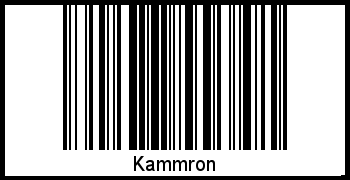 Kammron als Barcode und QR-Code