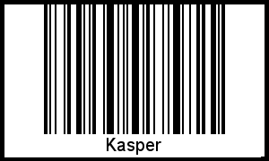 Interpretation von Kasper als Barcode