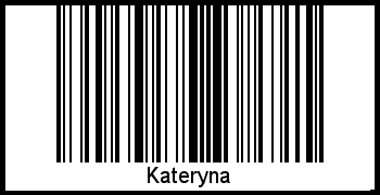 Barcode des Vornamen Kateryna