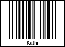 Interpretation von Kathi als Barcode