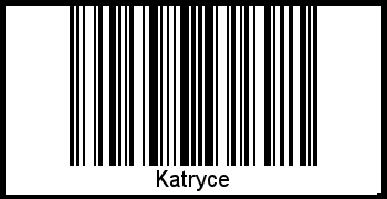 Der Voname Katryce als Barcode und QR-Code