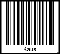 Barcode-Foto von Kaus