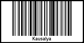 Interpretation von Kausalya als Barcode