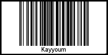Interpretation von Kayyoum als Barcode